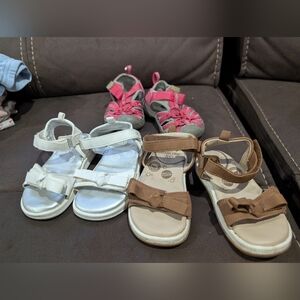 5/$15 Bundle Of 3 Baby Sandals (Size 5 Baby)